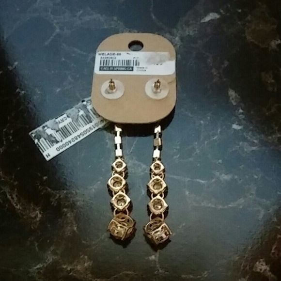 Call it Spring Dangling Rhinestone Earrings - Picture 2 of 6